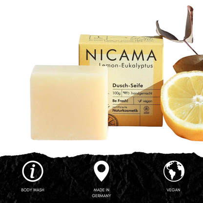 Lemon-eucalyptus shower soap