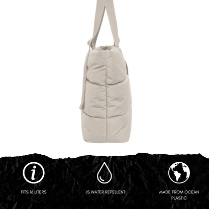 PUFFER TOTE BAG SCALLOP