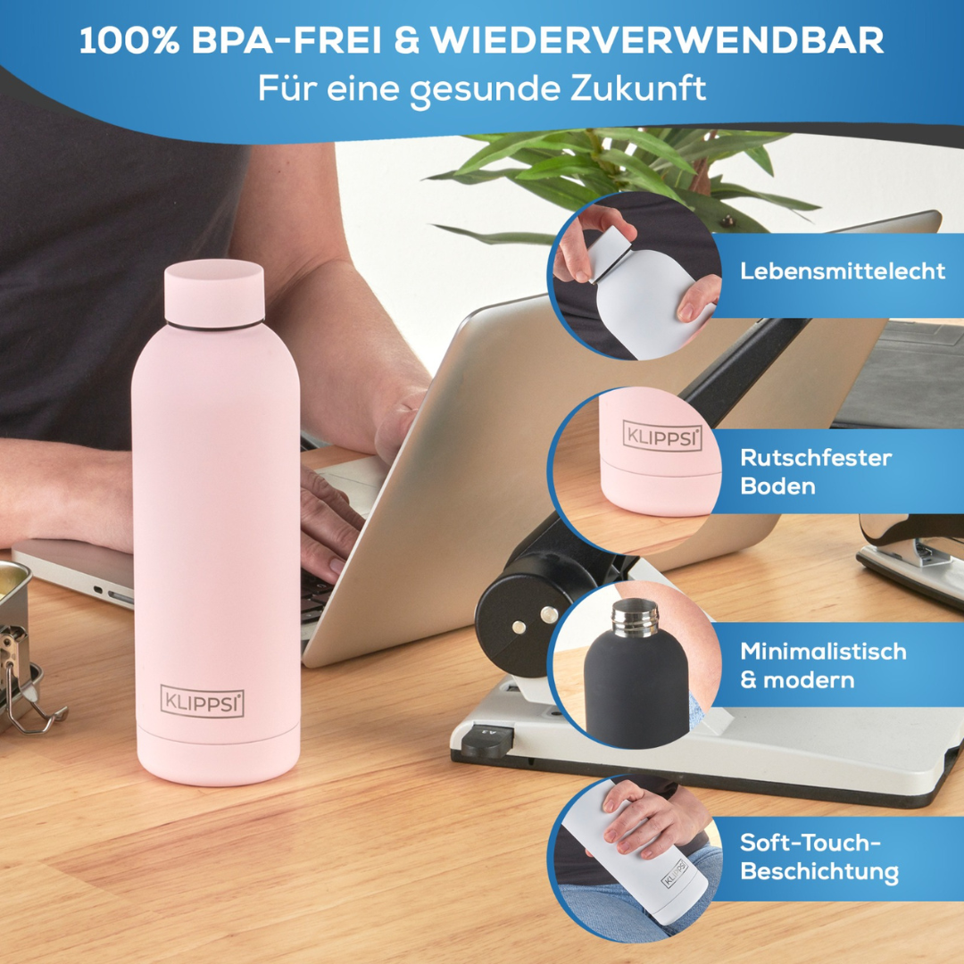 TRINKFLASCHE EDELSTAHL 500ML