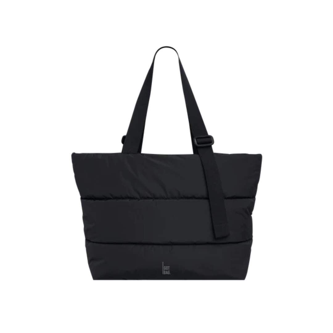 PUFFER TOTE BAG BLACK