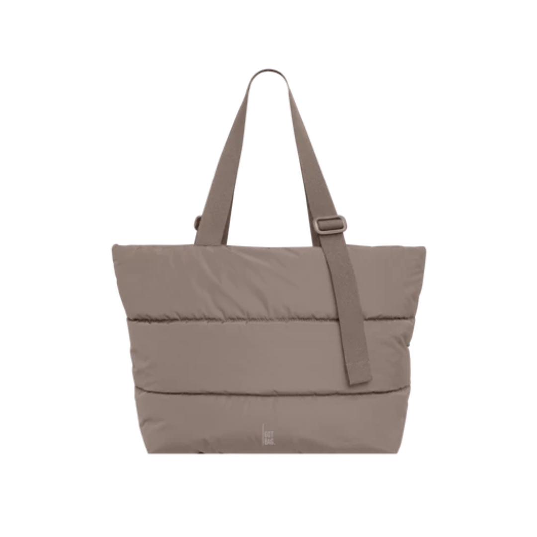 PUFFER TOTE BAG OYSTER