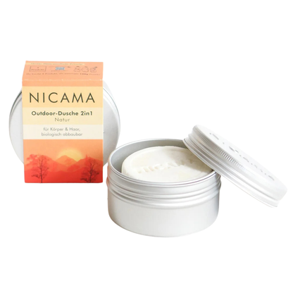 OUTDOORDUSCHE 2-IN-1 NATUR