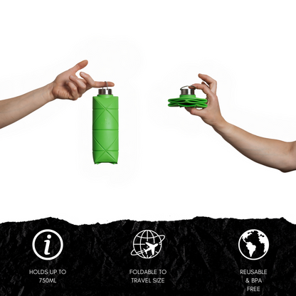 FLASCHE FALTBAR ORIGAMI  MIGHTY GREEN