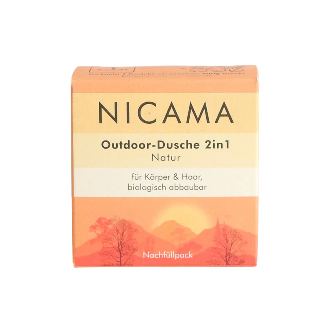 OUTDOORDUSCHE 2-IN-1 NATUR
