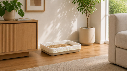 KATZENTOILETTENBEUTEL MIT ZUGBAND