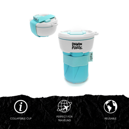 CUP FOLDABLE BLUE