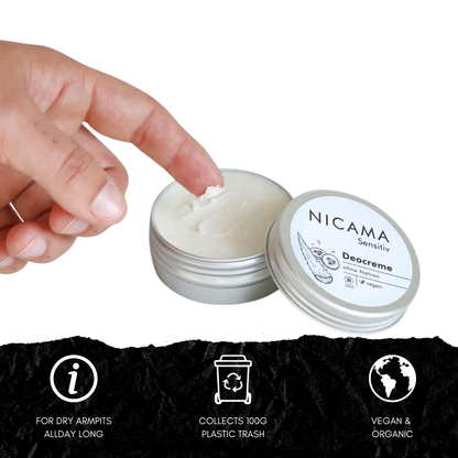 Sensitive deodorant cream