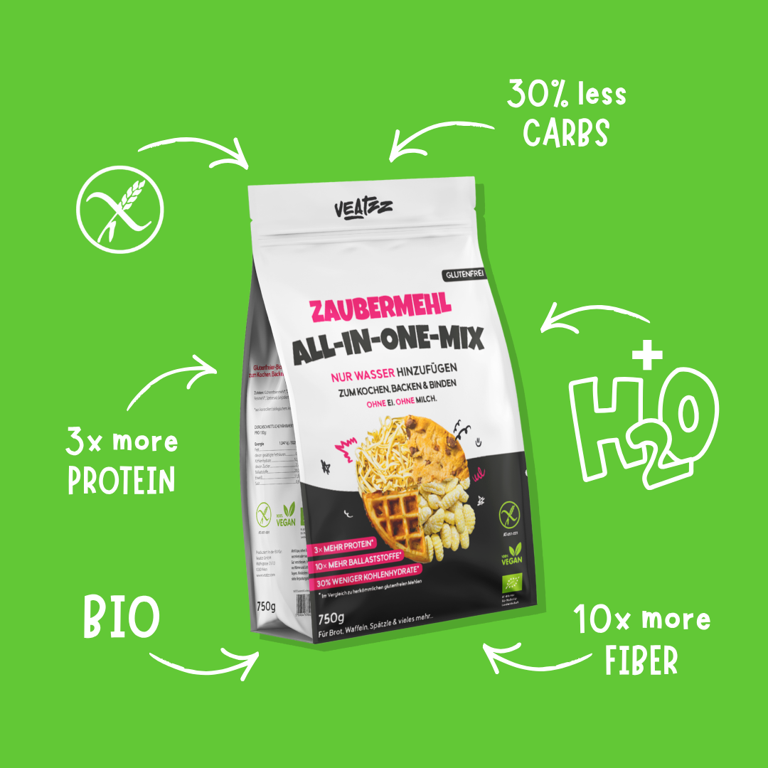 MAGIC FLOUR - 3IN1 BASE FOR COOKING & BAKING 100% VEGAN