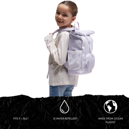 KIDS ADVENTURE ROLLTOP TONAL PURPLE CORAL