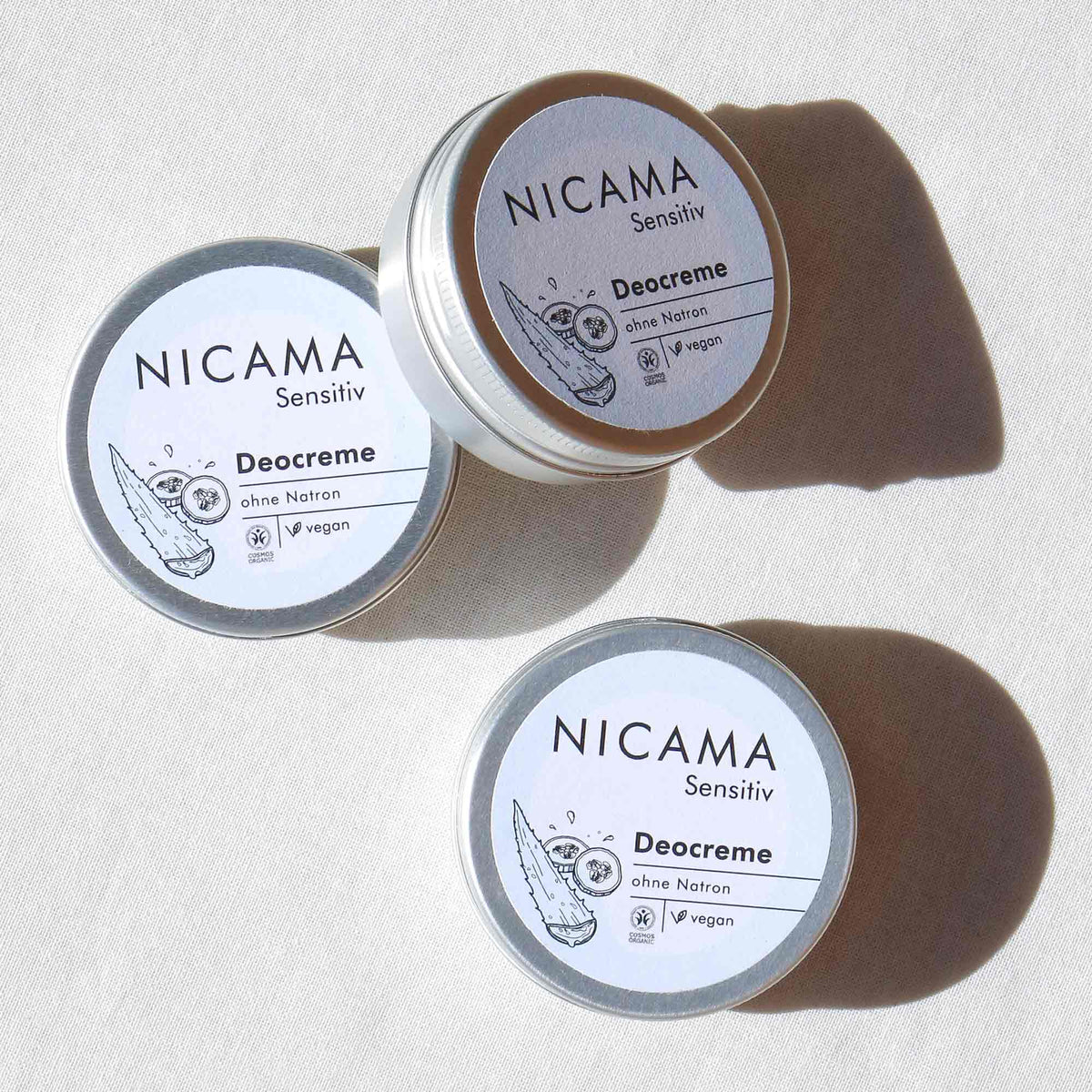 Sensitive deodorant cream