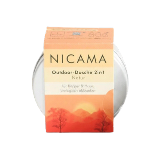 OUTDOORDUSCHE 2-IN-1 NATUR