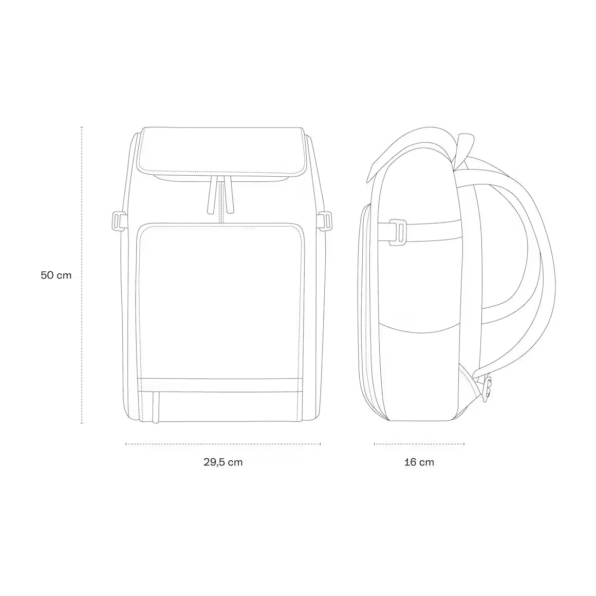 RUCKSACK BALI BY MARIEFEANDJAKESNOW ALL BLACK