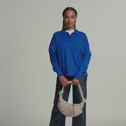 PLEAT MOON BAG SMALL