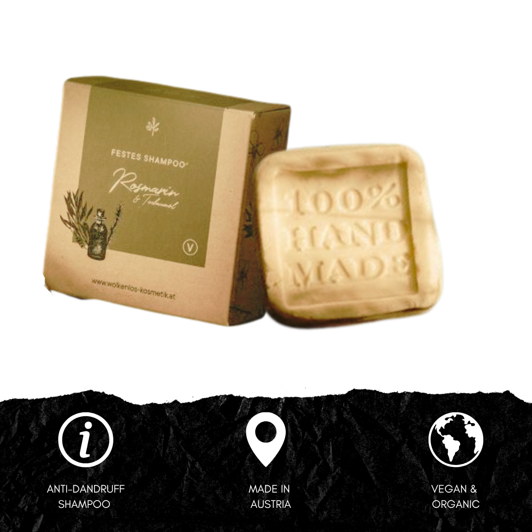 SHAMPOO SOLID ROSEMARY/TEA TREE OIL