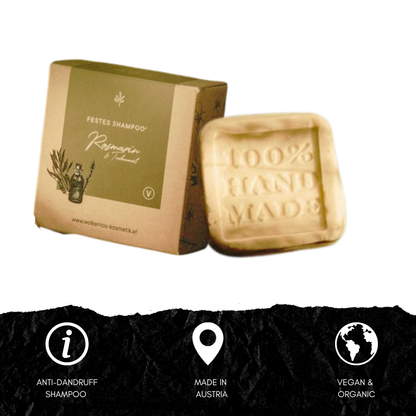 SHAMPOO SOLID ROSEMARY/TEA TREE OIL
